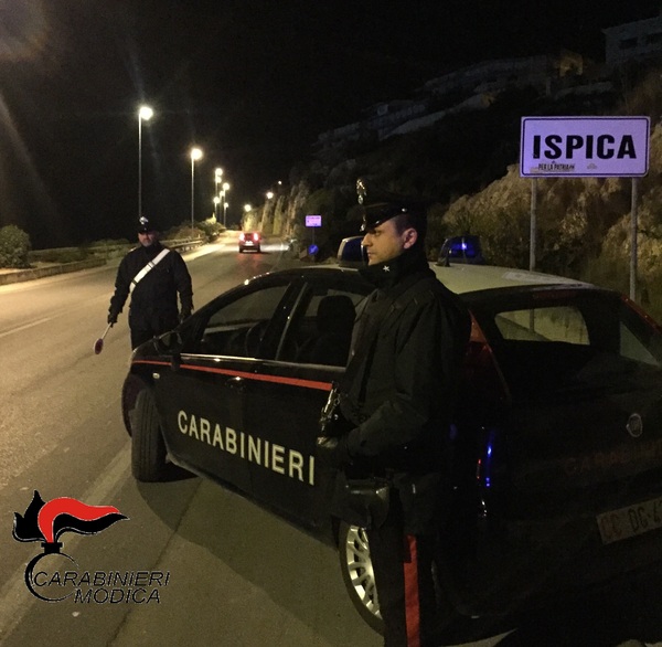ISPICA (RG): INTENSIFICATI I SERVIZI DI CONTROLLO DEL TERRITORIO DA PARTE DEI CARABINIERI
