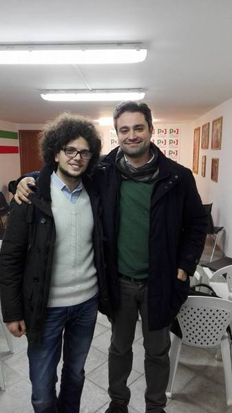 I COMPLIMENTI DI MARIO D’ASTA AL NUOVO SEGRETARIO DEI GIOVANI DEMOCRATICI DI RAGUSA ENRICO LA ROSA