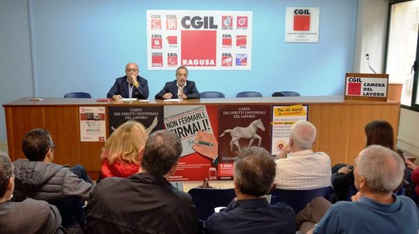 SI PRESENTA IL NEO SEGRETARIO DELLA CGIL DI RAGUSA