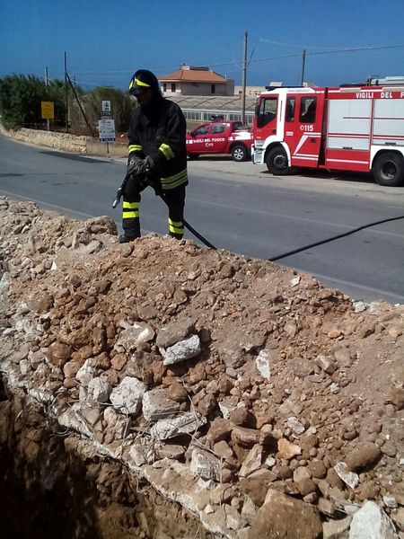 FUGA DI GAS, SP 25 RAGUSA MARINA DI RAGUSA