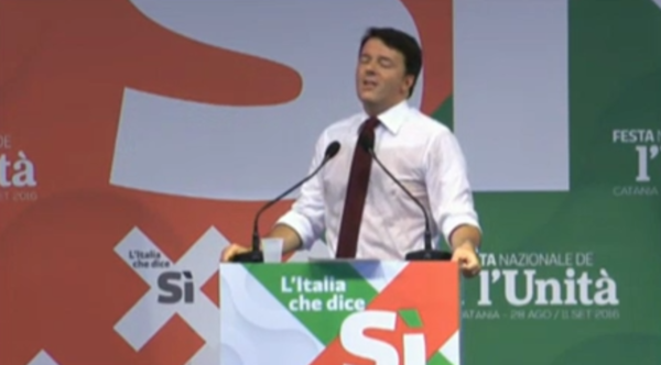 RENZI A CATANIA CHIUDE LA FESTA DELL’UNITA’ E RILANCIA PATTO PER LA SICILIA CON FONDI ANCHE PER RAGUSA