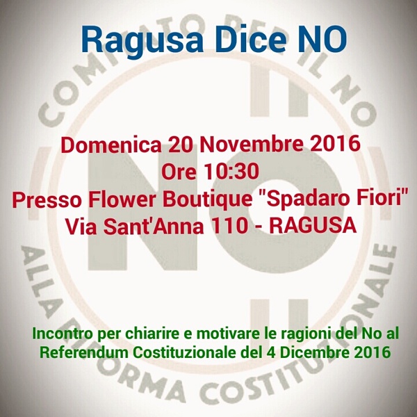 PER DIRE “NO”