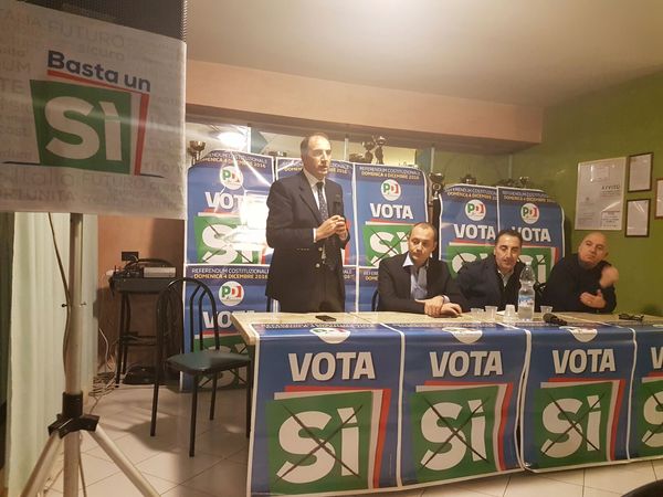 CONTINUANO GLI INCONTRI IN  FAVORE DEL “SI” AL REFERENDUM