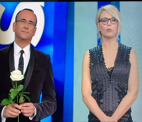 PERCHE’ SANREMO E’ SANREMO. CON CONTI, DE FILIPPI E CON UN DUETTO STRAORDINARIO FERRO E CONSOLI