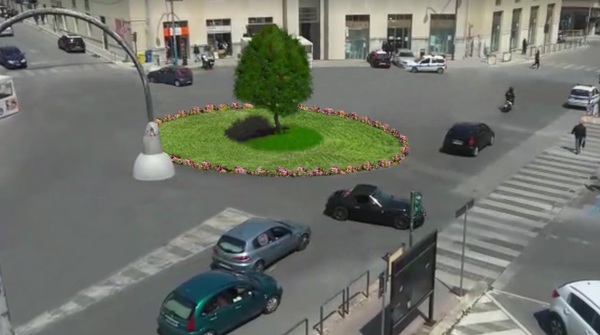 VIDEO – ECCO COME SAREBBE LA NUOVA ROTATORIA DI PIAZZA LIBERTA’