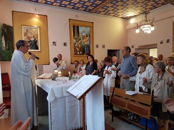 NUMEROSI FEDELI QUESTA MATTINA ALL’OSPEDALE CIVILE DI RAGUSA PER PARTECIPARE AL RITO IN ONORE DI SANTA RITA DA CASCIA