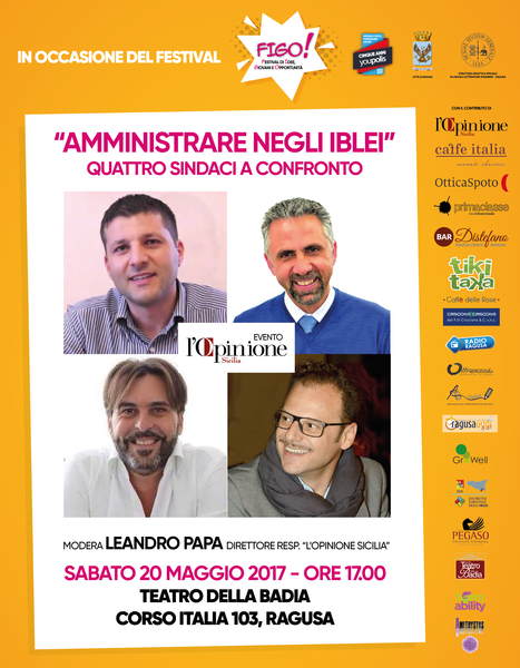 AMMINISTRARE NEGLI IBLEI: 4 SINDACI A CONFRONTO