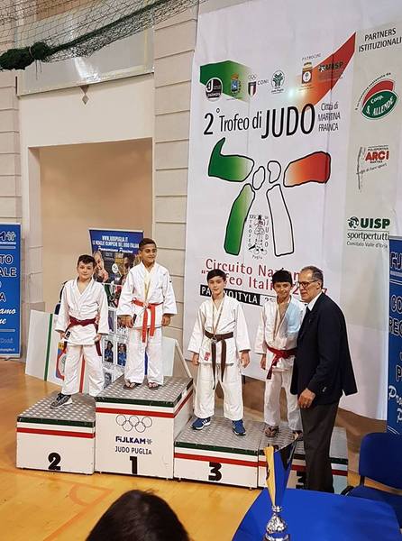 JUDO – UN ARGENTO E 2 BRONZI AL “TROFEO ITALIA 2017” PER LA JUDO CLUB KOIZUMI SCICLI