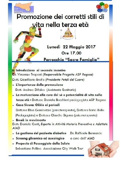 SECONDO APPUNTAMENTO: CAMMINARE INSIEME A TUTTE LE ETÀ