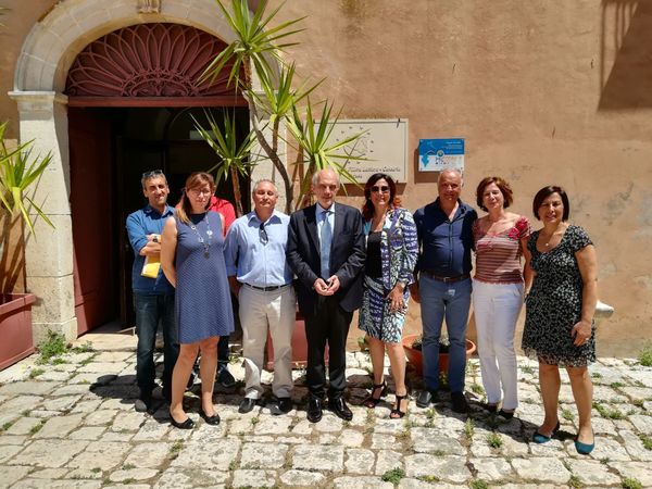Il Magnifico Rettore dell’Università di Catania in visita al CoRFiLaC