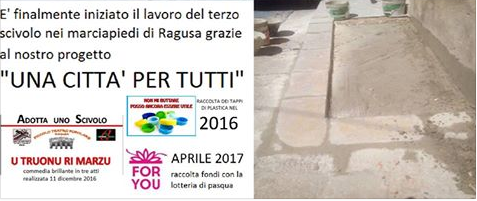 Iniziati i lavori dello scivolo di via M. Schininà