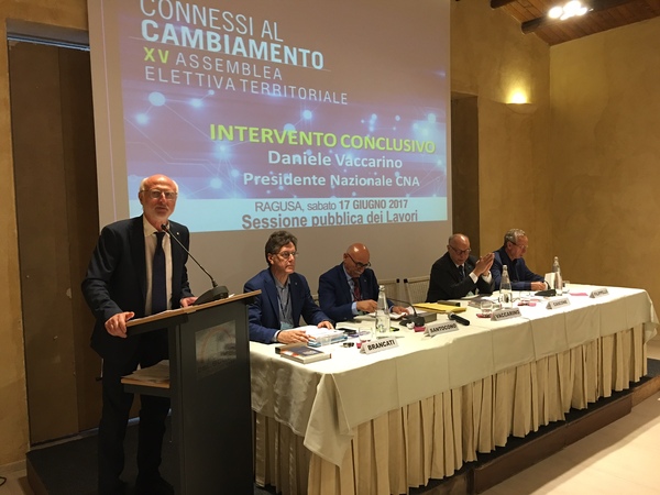 Il presidente nazionale della Cna, Daniele Vaccarino, a Ragusa  per spronare le piccole e medie imprese ad adattarsi  alle modificate realtà economiche