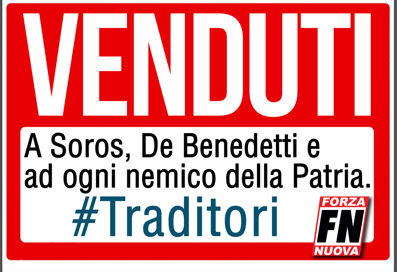 Blitz di Forza Nuova nelle sedi Pd