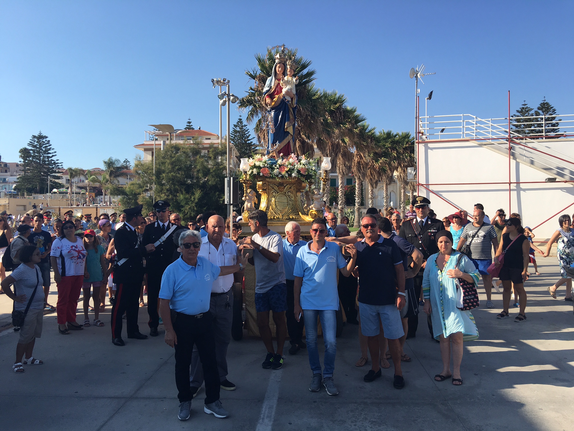 Al via i festeggiamenti della Madonna di Portosalvo a Marina