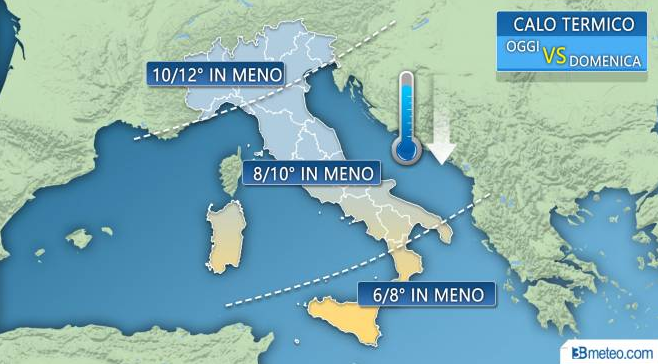 L’estate ha le ore contate. In arrivo forti piovaschi