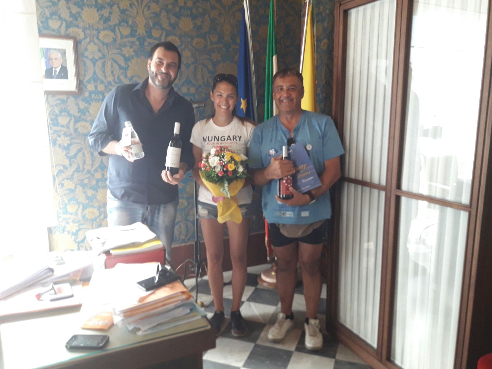 A Vittoria Jòzsef Zelei, ambasciatore mondiale della pace in bicicletta.