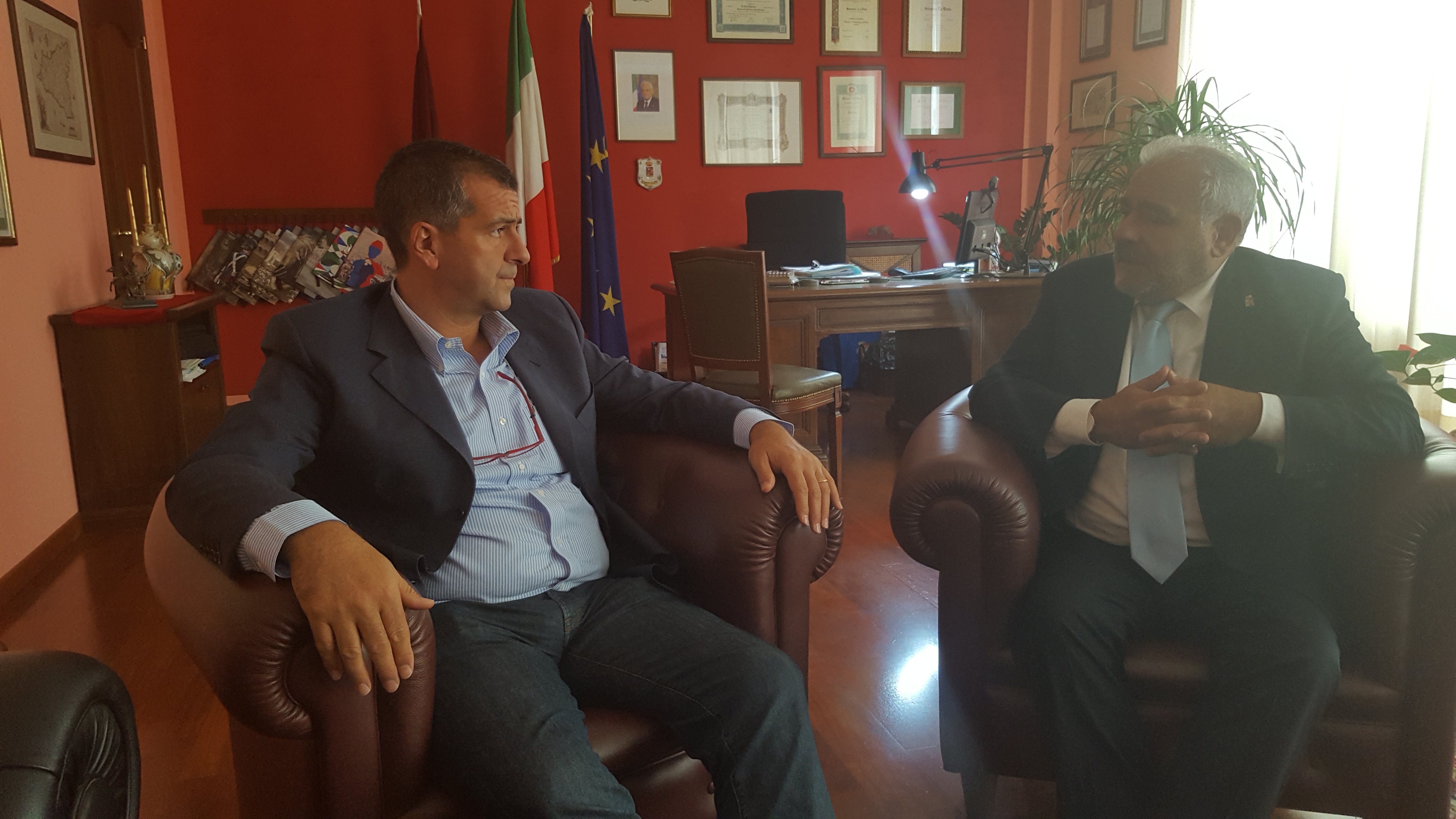 Visita del commissario Cartabellotta al questore di Ragusa La Rosa