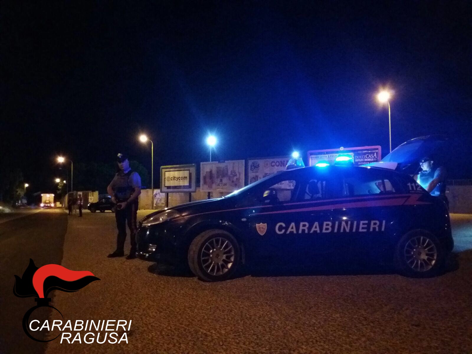 Posti di blocco e perquisizioni effettuate dai carabinieri di Ragusa
