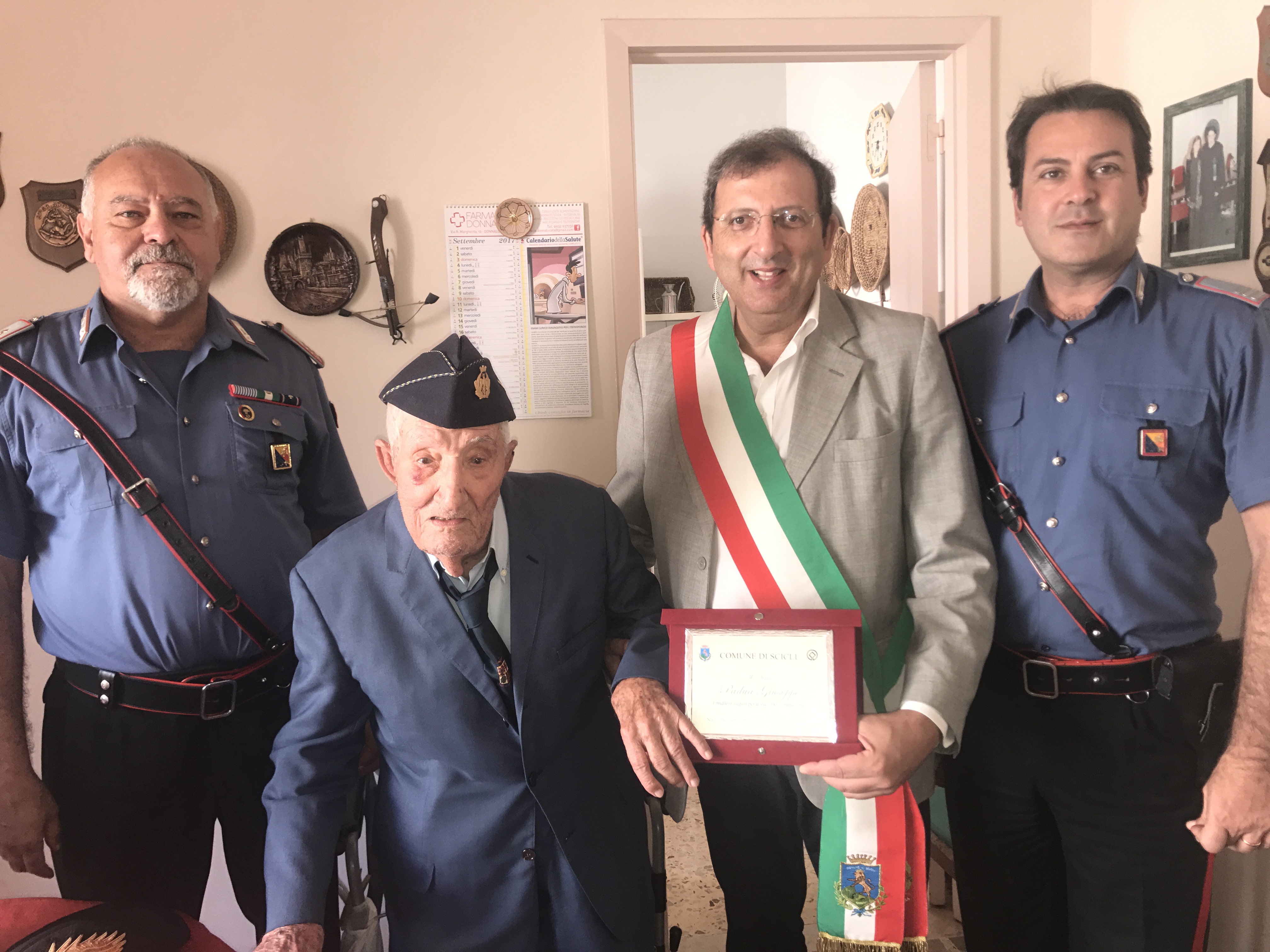 Festeggiato a Scicli Giuseppe Padua 100 anni. La sua storia come un film