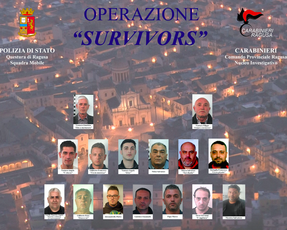 Operazione antimafia “Survivors” a Vittoria. 15 arresti ( VIDEO intercettazioni)