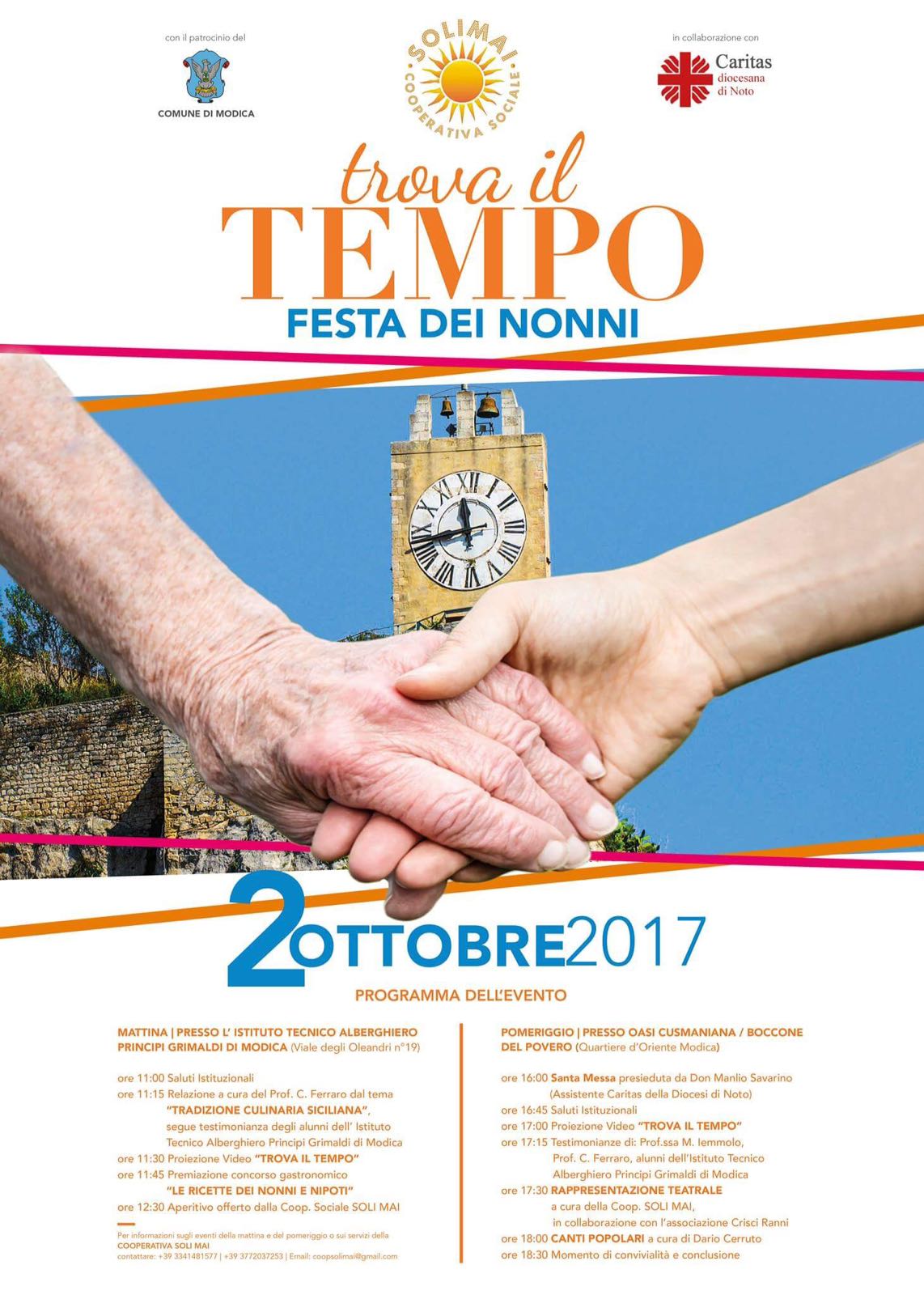 Festa dei nonni. A Modica l’incontro con i giovani si fa a tavola