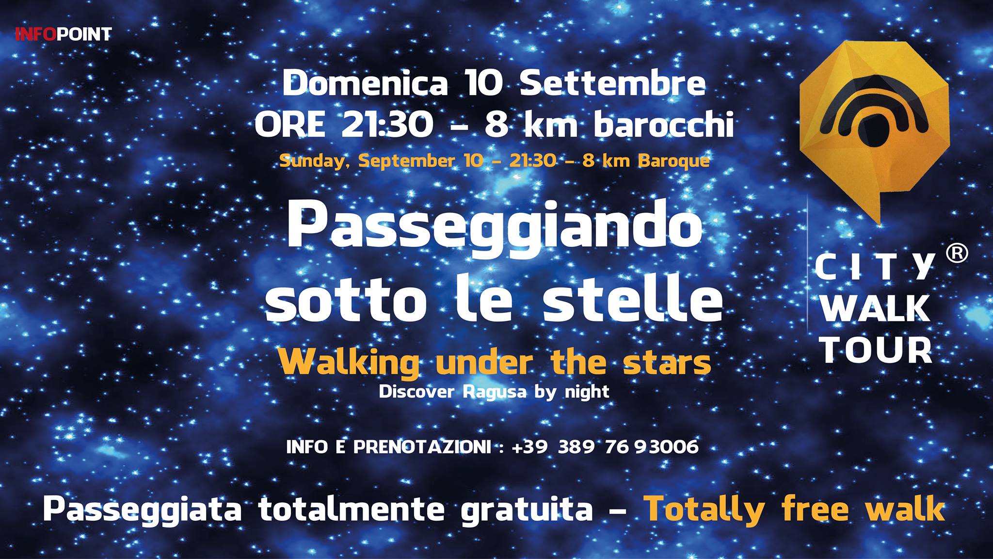 Passeggiando sotto le stelle a Ragusa. Una domenica sera speciale con City Walk