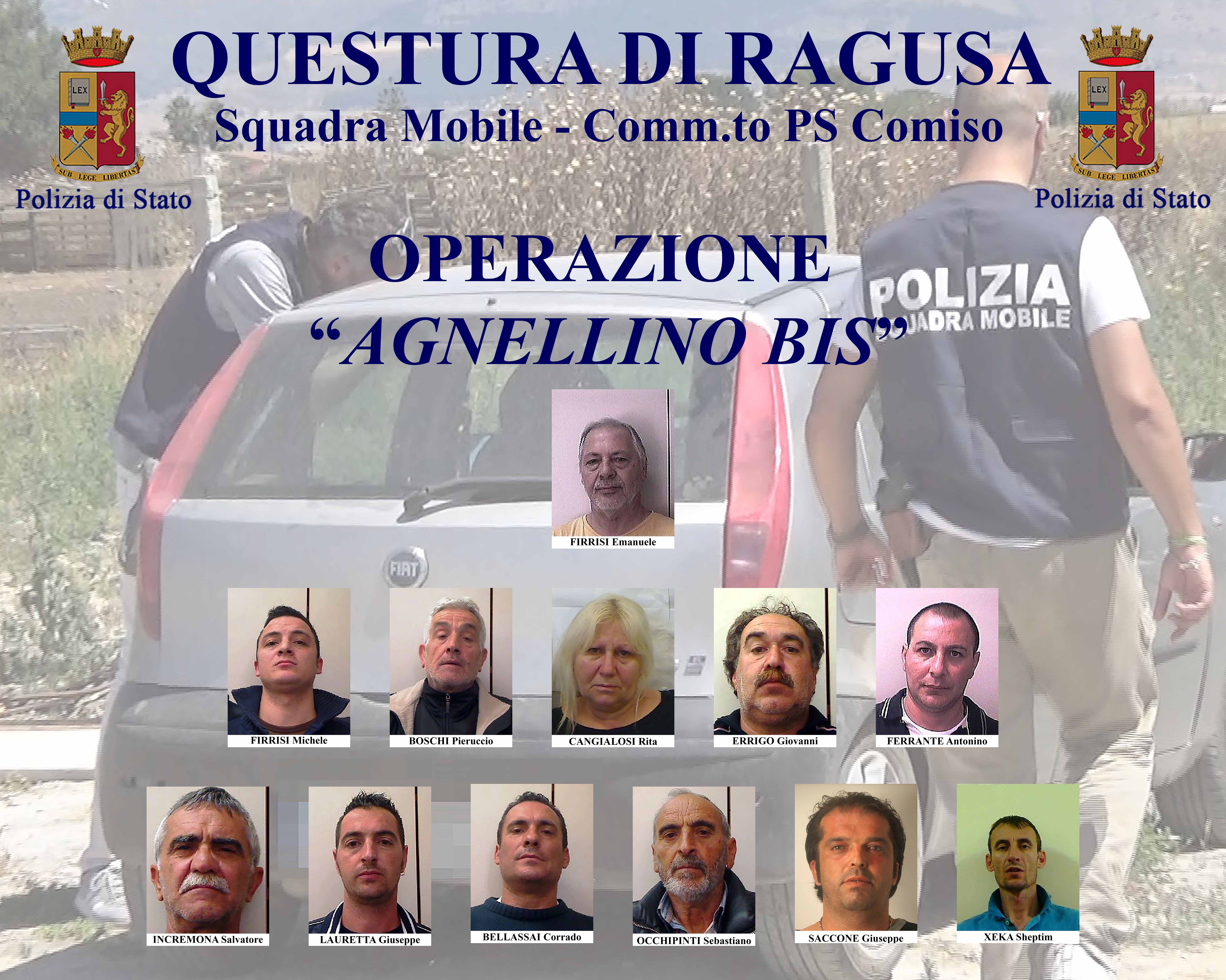 Operazione “Agnellino bis” 13 arresti. VIDEO