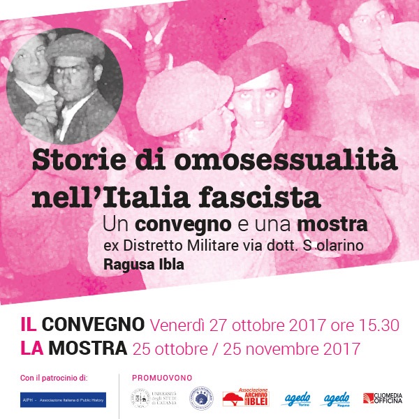 Storie di omosessusalità nell’Italia fascista. Convegno e mostra a Ragusa