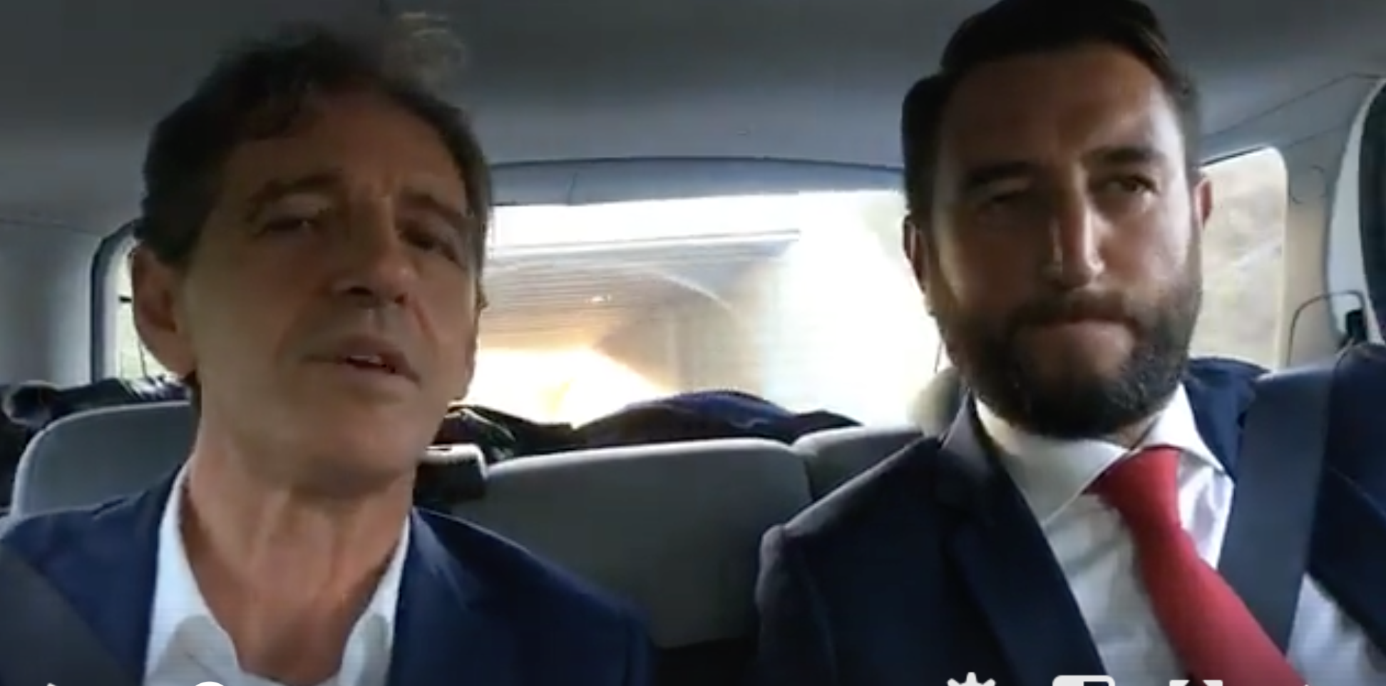 Investitura ufficiale (in auto) dell’ex assessore Salvatore Corallo quale quarto assessore in pectore di Giancarlo Cancelleri. VIDEO