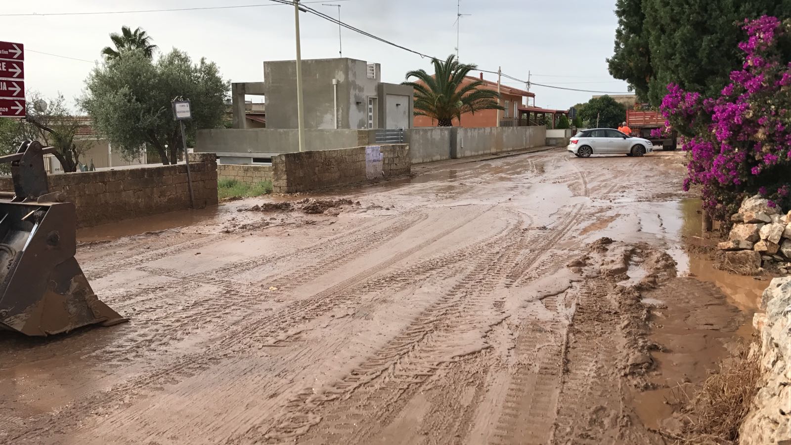 Maltempo: a Modica l’acqua torna non potabile, fango a Marina di Modica, a Vittoria inizia la conta dei danni