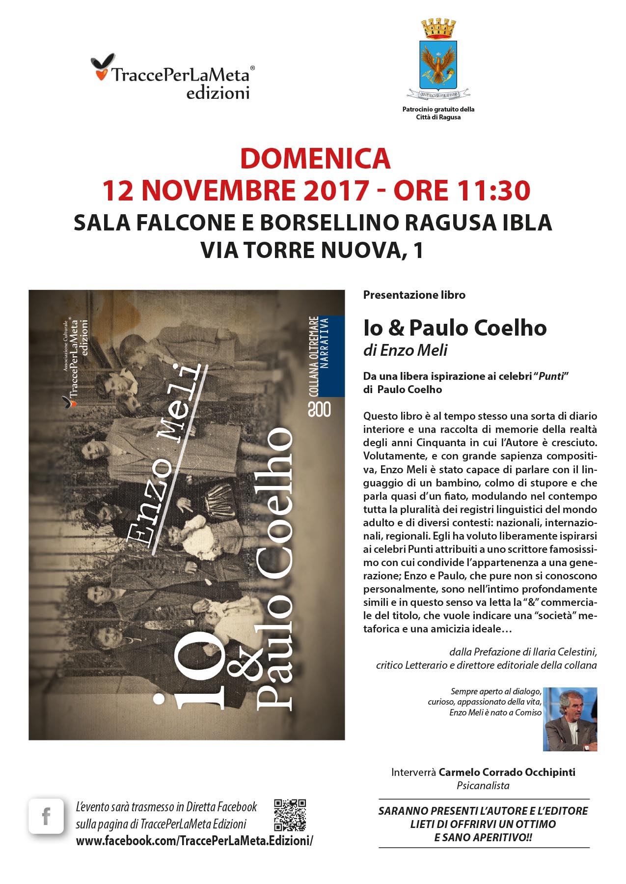 Presentazione del libro di Enzo Meli “Io & Paulo Coelho”
