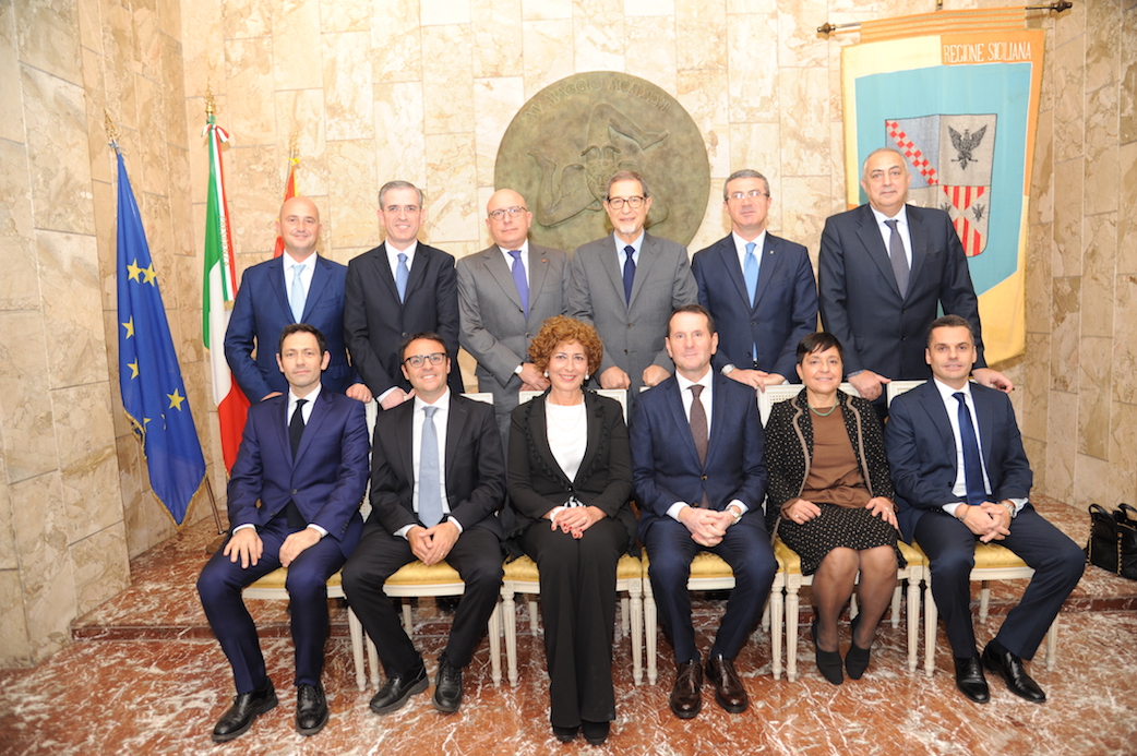 Il nuovo Governo della Regione. Insediata la Giunta Musumeci