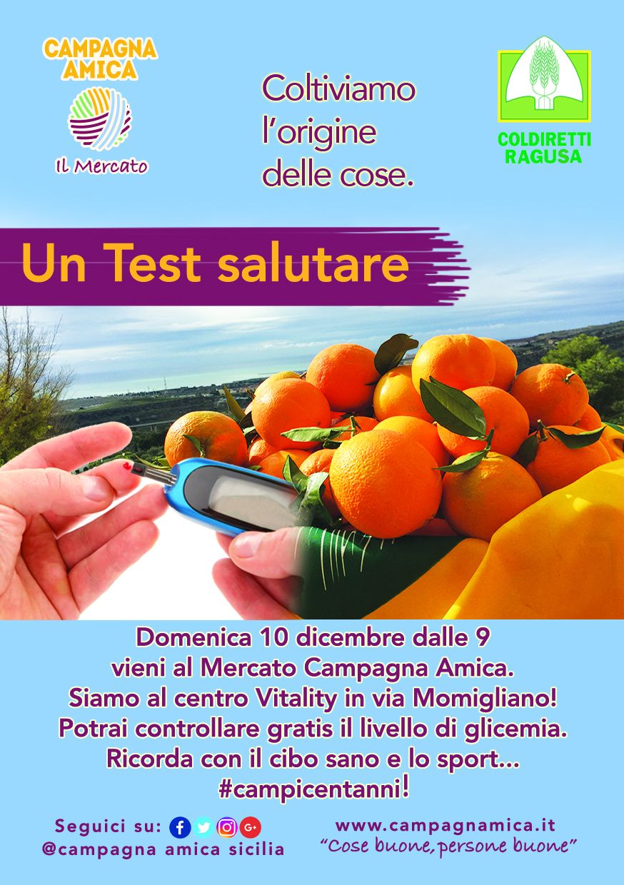 Un test gratuito per verificare il diabete. Domenica appuntamento Aiad al Vitality