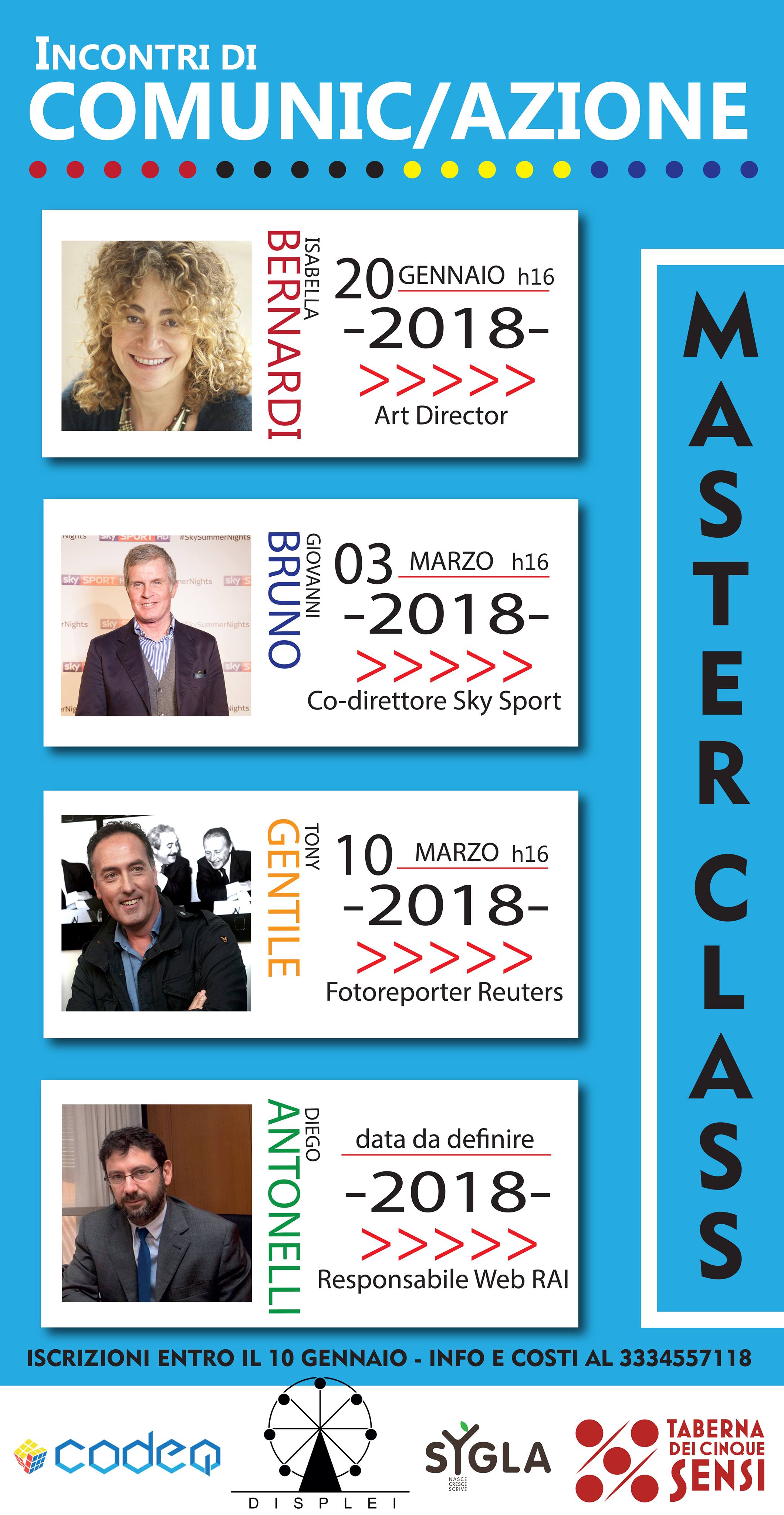 Quattro master class dedicate al mondo della comunicazione. A Ragusa