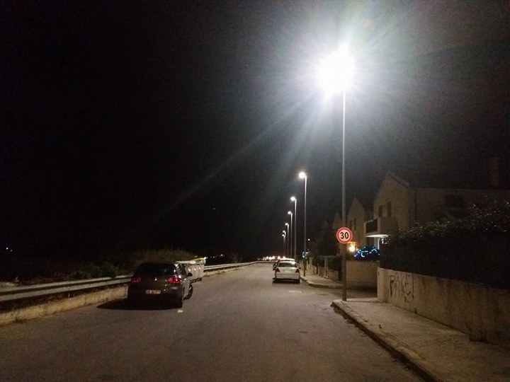 Accese a Modica le luci in via Giovanni Paolo II