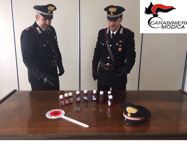 Arrestato dai carabinieri modicano per spaccio di sostanze stupefacenti