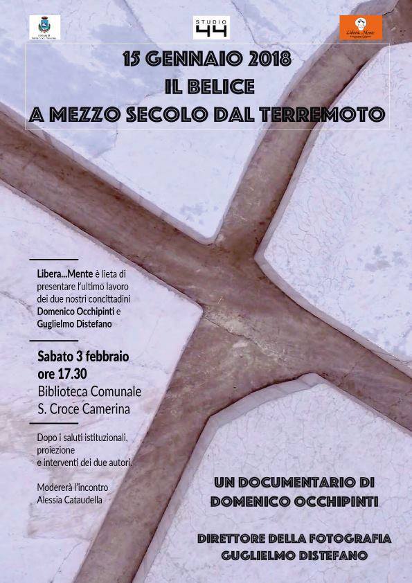 Il documentario sul terremoto nel Belice, realizzato da Occhipinti e Distefano, sarà proiettato questo sabato a Santa Croce