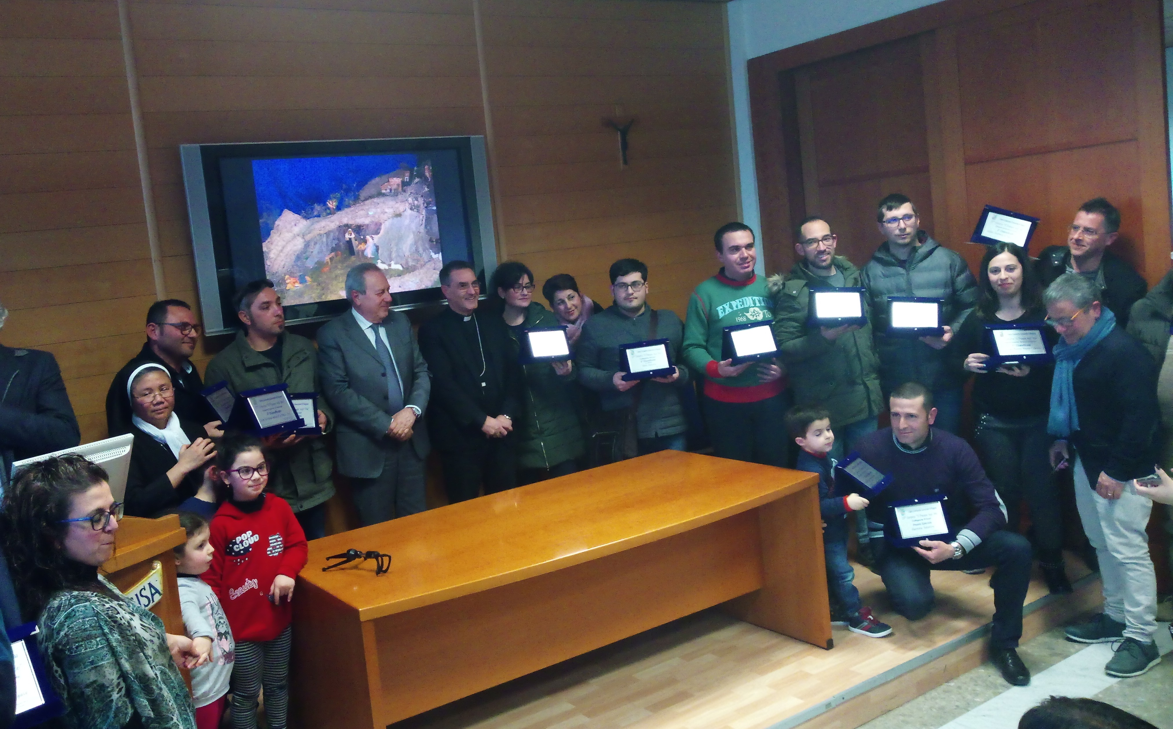 I premiati della 37esima edizione del concorso ‘Il presepe negli Iblei’