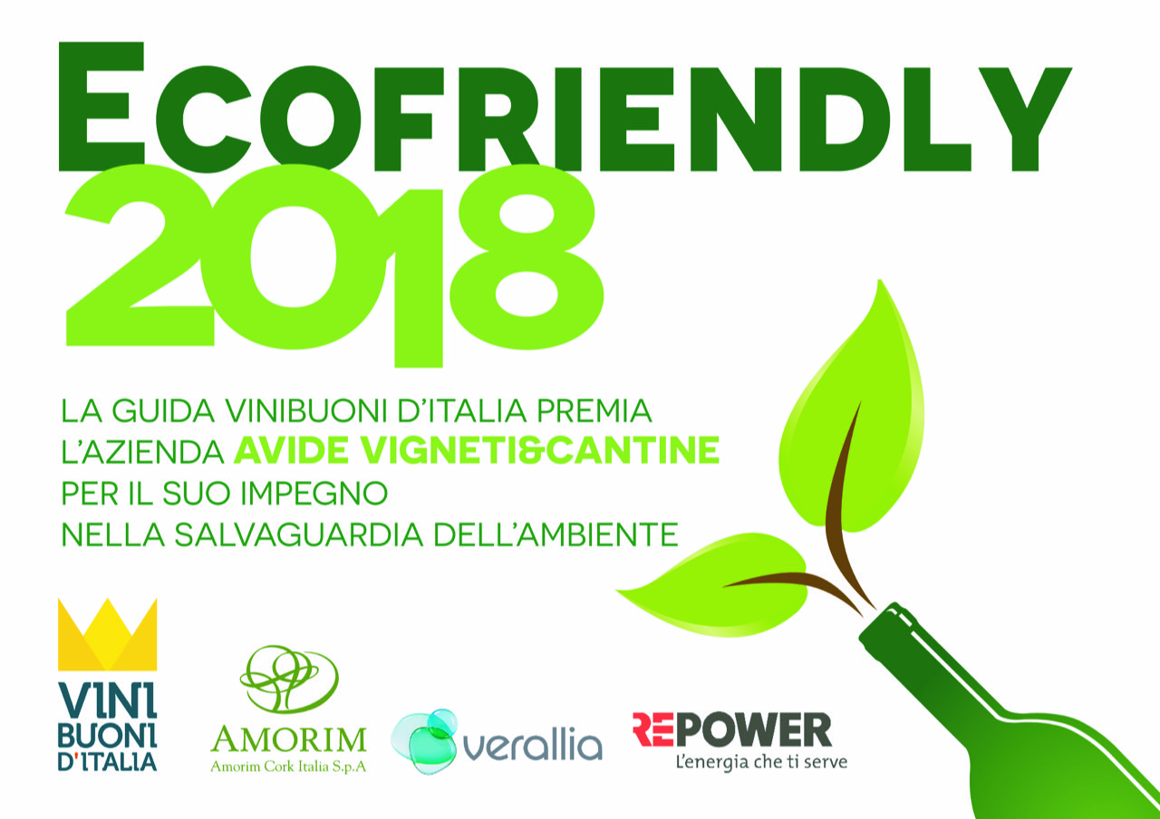 Alla cantina Avide il diploma Ecofriendly 2018