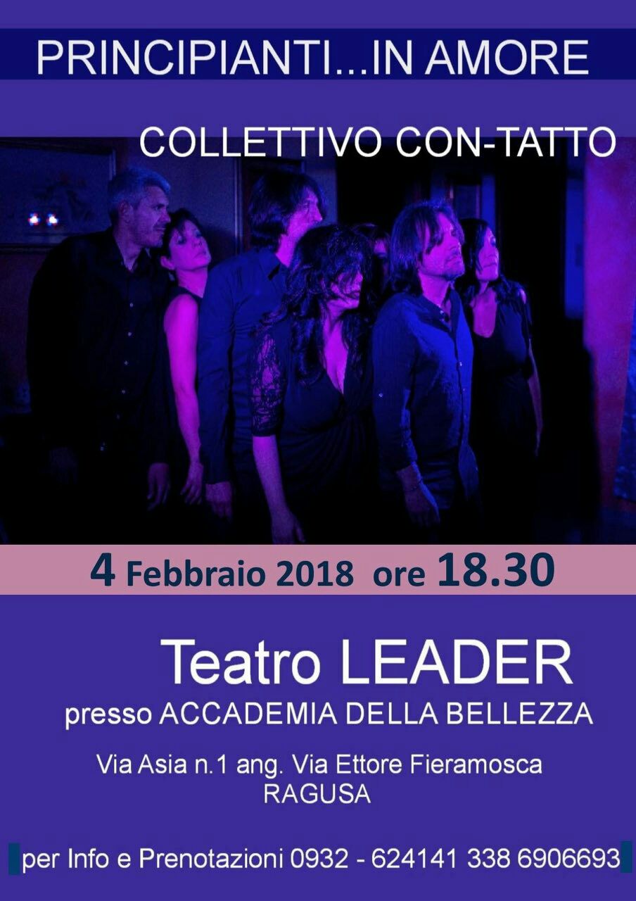 Lo spettacolo “Principianti in amore” va in scena domani al Teatro Leader di Ragusa