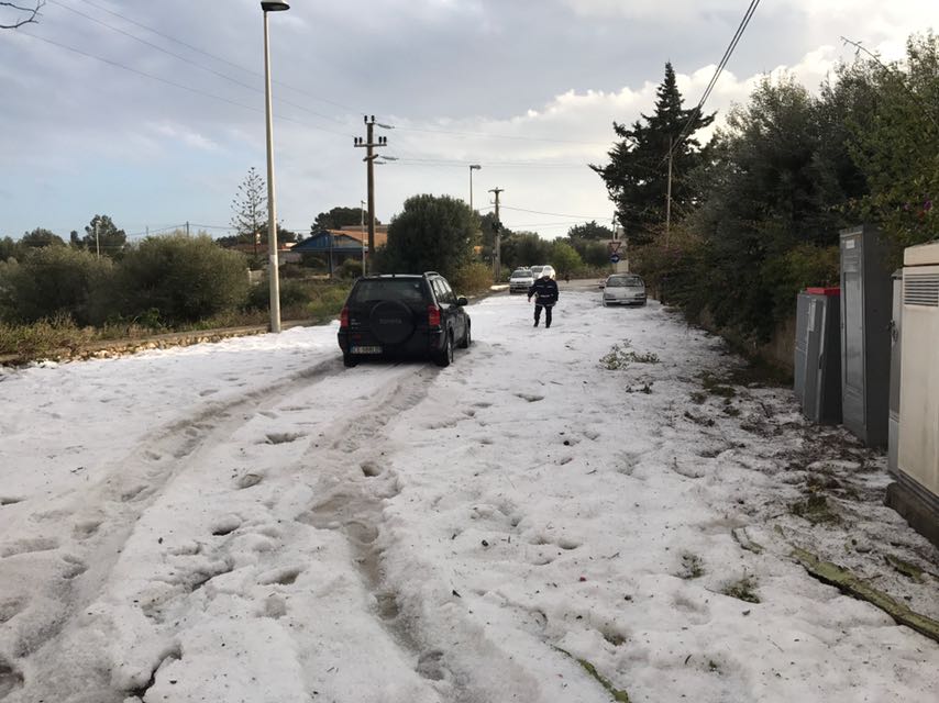 Freddo polare: violenta grandinata sulla zona costiera