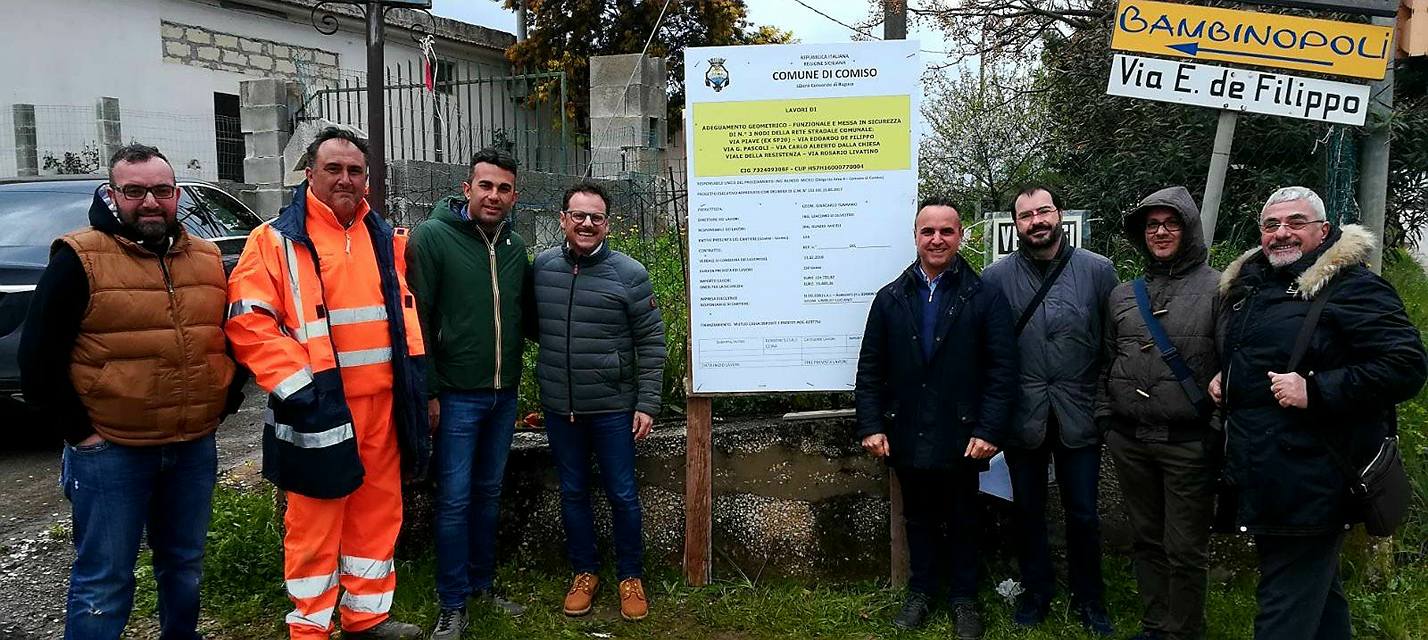 A Comiso consegnato cantiere per messa in sicurezza via Piave