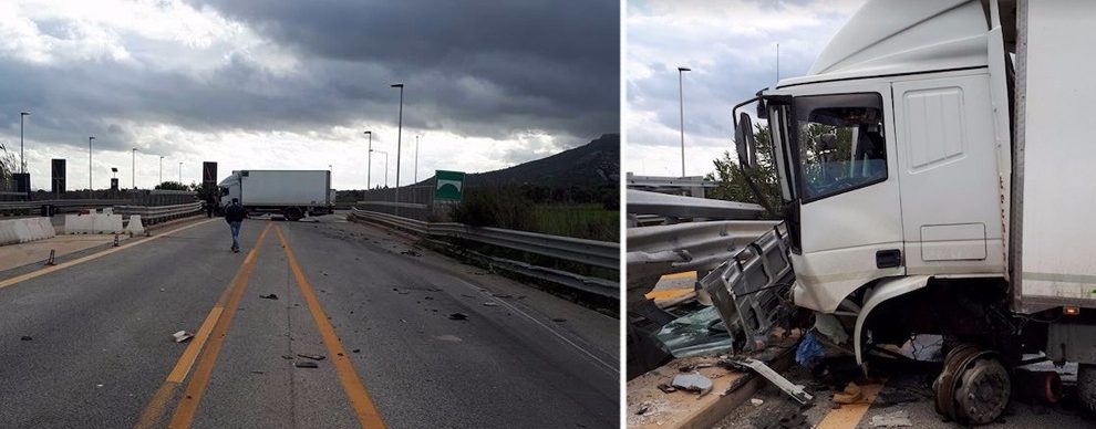 Camionista modicano coinvolto in un incidente autonomo al bivio di Cassibile.