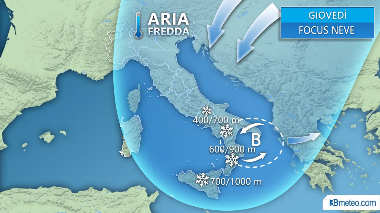 L’inverno non molla la presa con freddo e vento su tutta la Sicilia.