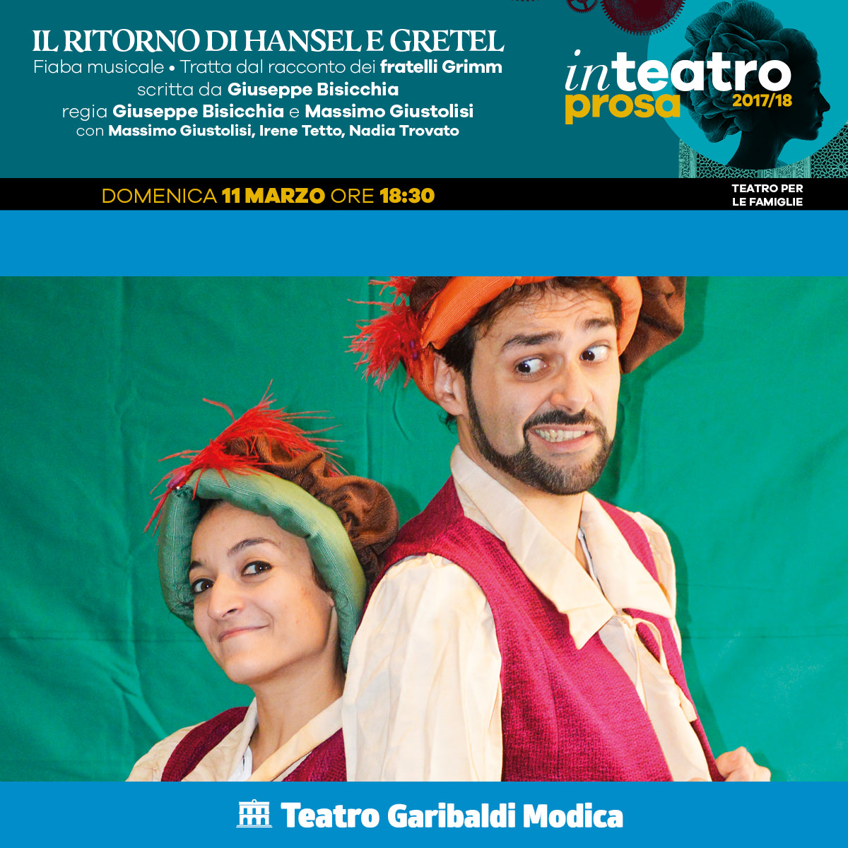 A Modica lo spettacolo per famiglie “Il ritorno di Hansel e Gretel” questa domenica