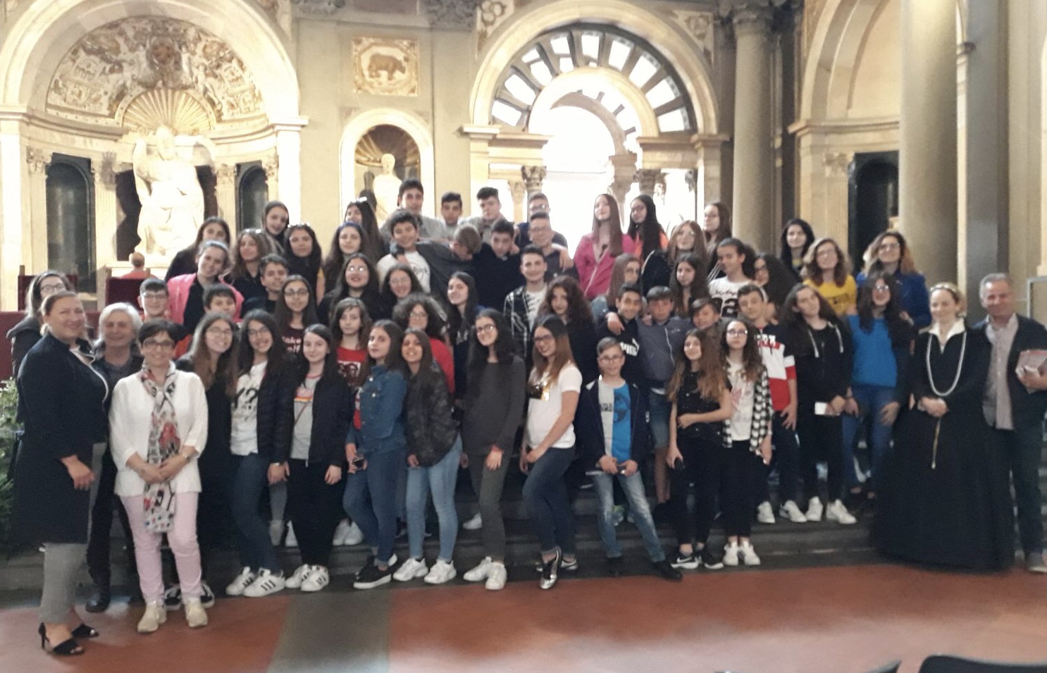 Alunni pozzallesi in visita a Palazzo Vecchio a Firenze per onorare Giorgio La Pira.