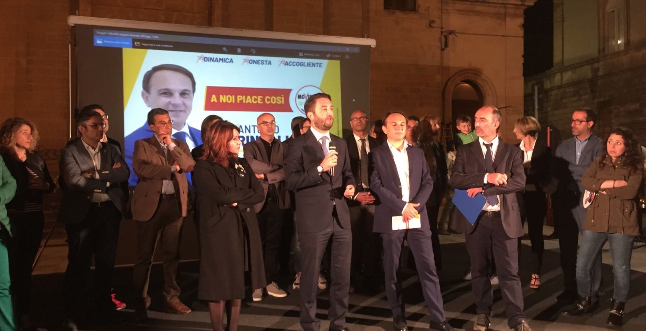 Vota Antonio. Ieri sera l’apertura campagna elettorale per Tringali. Notata l’assenza del vicesindaco Iannucci