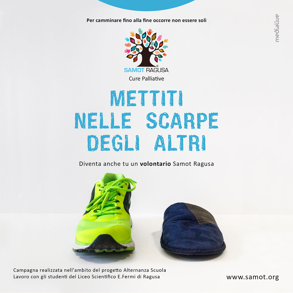 “Mettiti nelle scarpe degli altri”, al via la campagna volontari di Samot Ragusa Onlus ideata dagli studenti del Liceo Scientifico Fermi. VIDEO