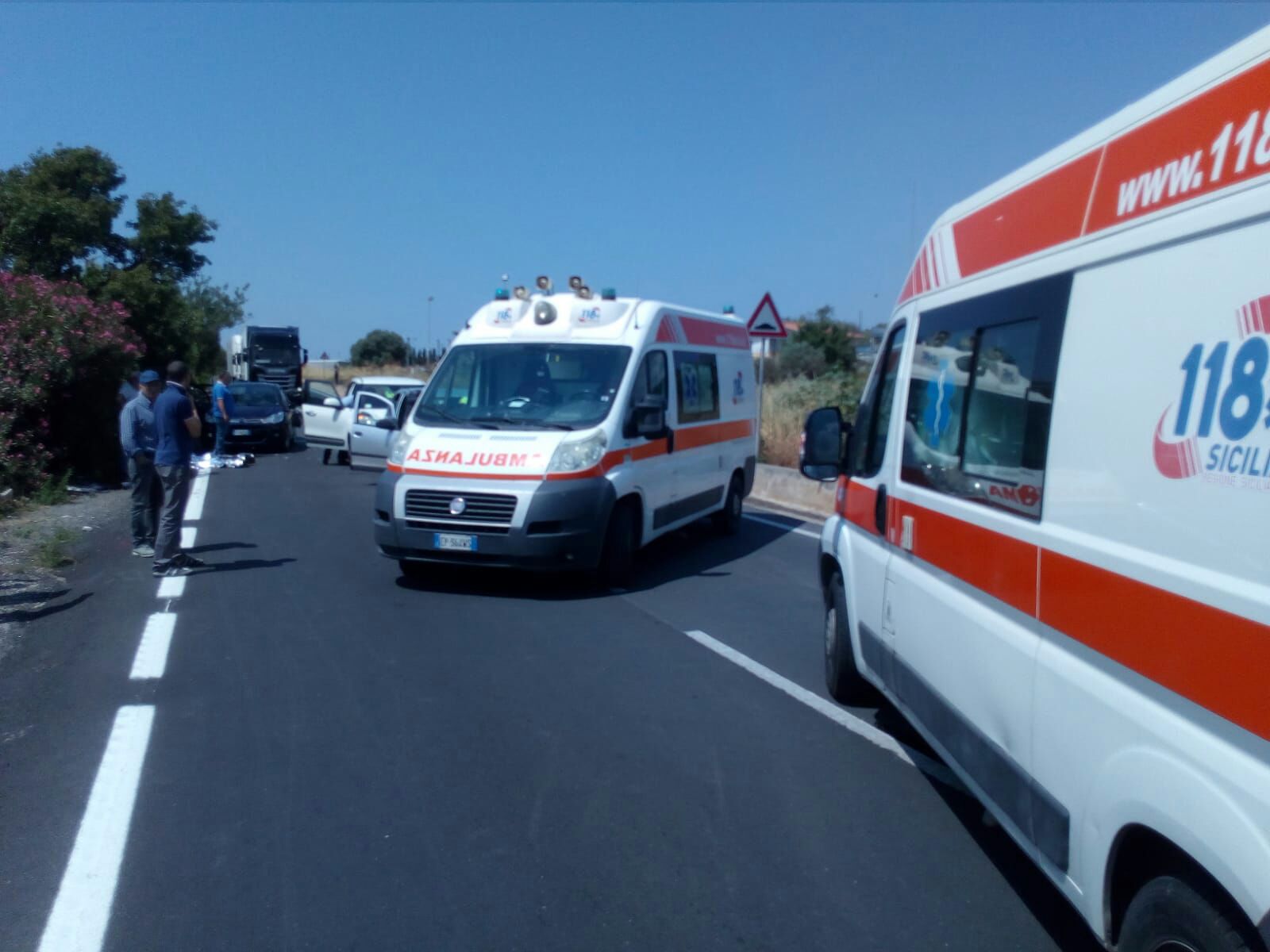 Incidente sulla Ispica Rosolini. Sul posto mezzi di soccorso e polizia locale
