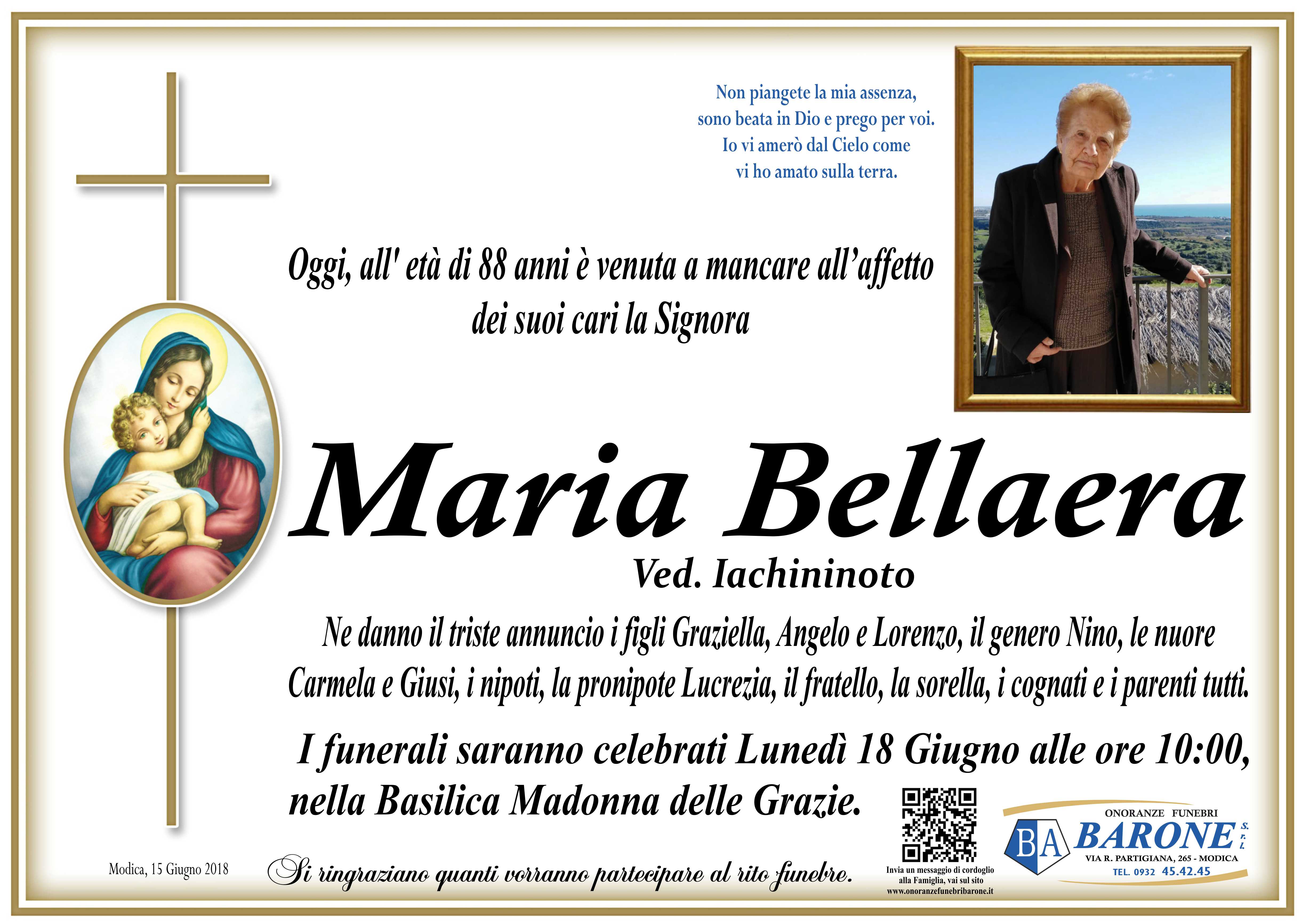 Necrologi: Maria Bellaera